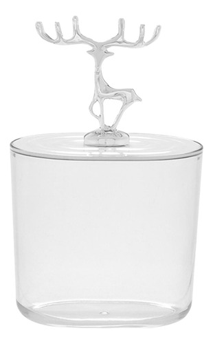 Soporte De Almohadilla De Algodón Cosmético De 2 Piezas