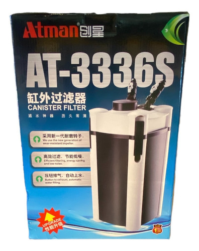 Filtro Canister Sin Uv P/acuario, De 660l/h Atman At-3336s