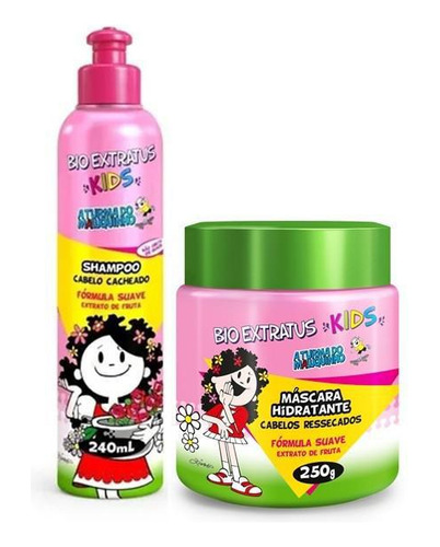 Kit Kids Cabelo Cacheado Shampoo 240 Ml + Máscara 250 G