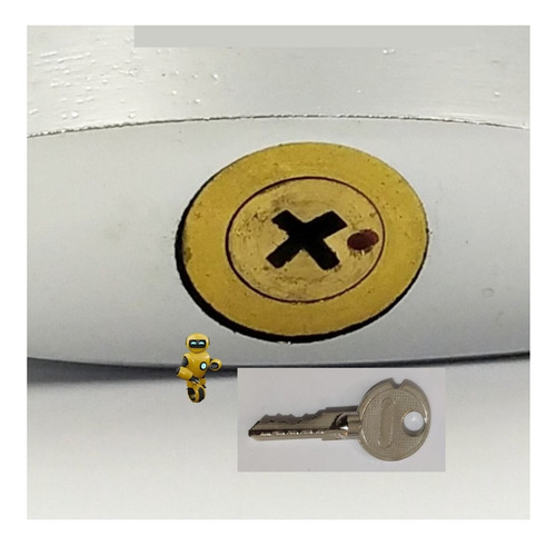Imagem 2 de 7 de Cadeado Chave Tetra 63mm Anti Furto Prevenção De Patrimonio