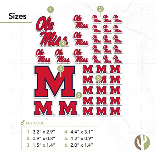 University Of Mississippi Sticker Rebels Ole Miss U Of ...
