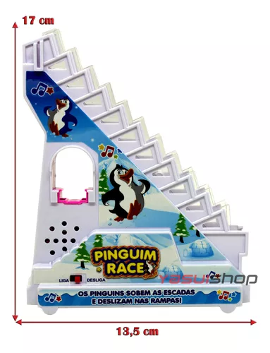 Jogo Pinguim Race com Luz e Som Braskit - Up Brinquedos