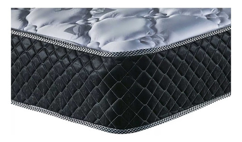 Colchón 1 plaza de resortes Cannon Resortes Doral gris y negro - 80cm x 190cm x 27cm