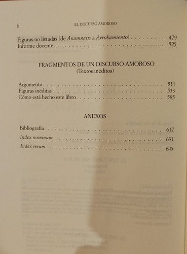 El Discurso Amoroso... (Usado)