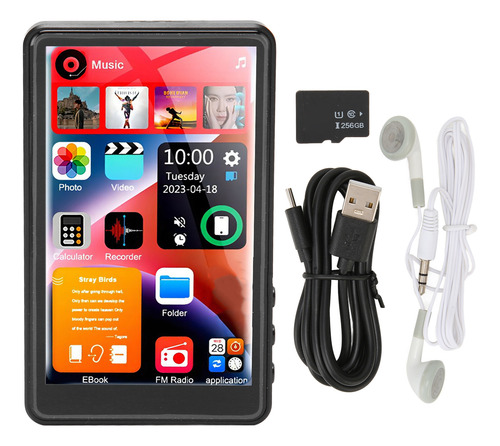 Reproductor De Mp3 Pantalla Táctil Completa De 4 Pulgadas