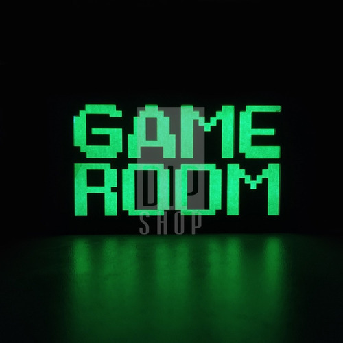 Luminária Gamer Game Room Jogos Vídeo Game Com Led Bivolt Cor Da Cúpula Verde