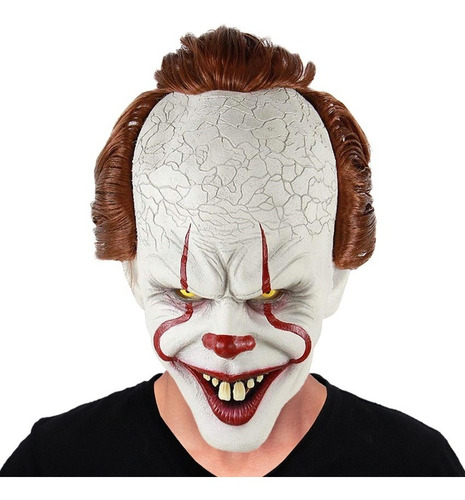Máscara Latex Payaso It Malo Asesino Disfraz Halloween