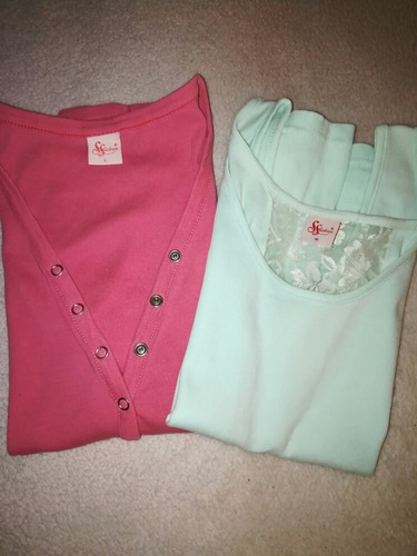 Musculosa Mujer Rosa & Verde Agua- Oferta Imperdible !!