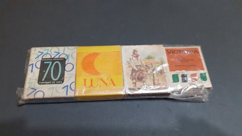 Lote 4  Cajas De Fosforos De Cera Diferentes - Años 70