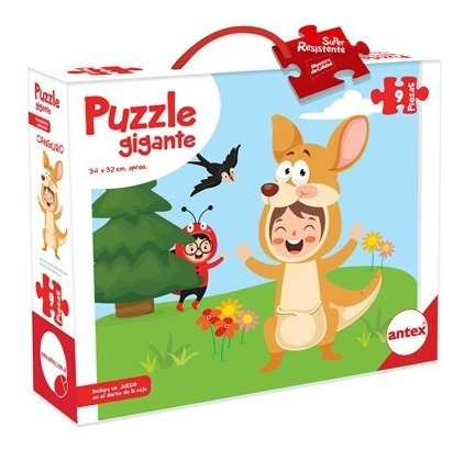 Puzzle Gigante Animales Con Disfraces 9 Piezas 3040 Antex