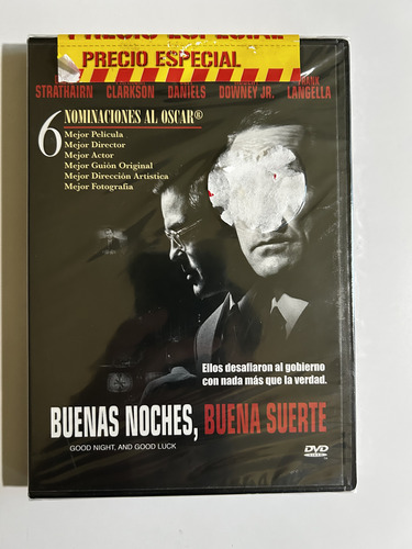 Buenas Noches Y Buena Suerte. George Clooney Película En Dvd