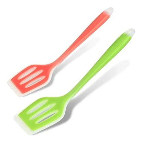 Utensilio Espatula De Cocina De Silicona Ranurada 