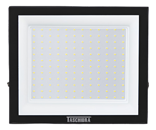 Kit 2 Refletor Taschibra Tr Led 150w Preto 6500k Bivolt Ip65