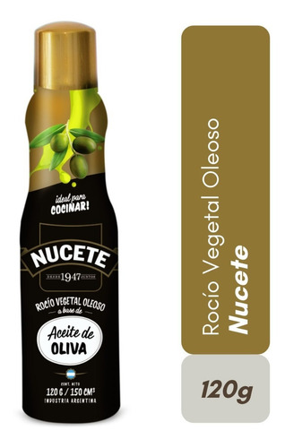 Rocio Vegetal A Base De Aceite De Oliva Nucete Aerosol 120g