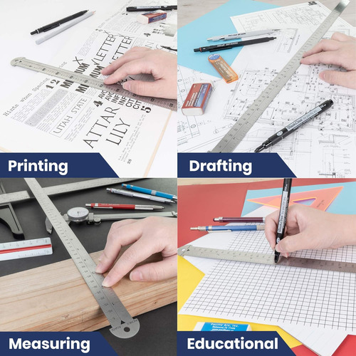 Pica Pole Metal Ruler De 18 Pulgadas, Medidas De Pica, ...