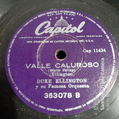 Pasta Duke Ellington Y Su Famosa Orquesta Capitol C158
