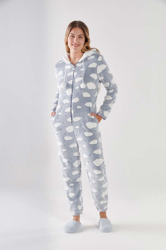 Pijama Enterito Promesse Invierno Peluche Clouds Art 10071