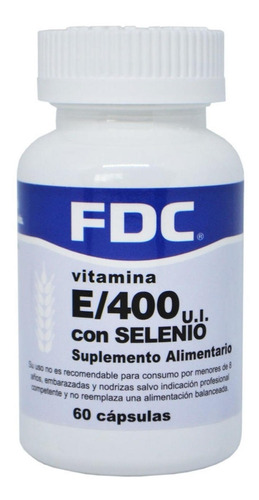 Vitamina E400+selenio X 60 Capsulas