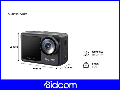 Cámara Deportiva Akaso Brave 7 Le 4k 30fps Sensor Imx38