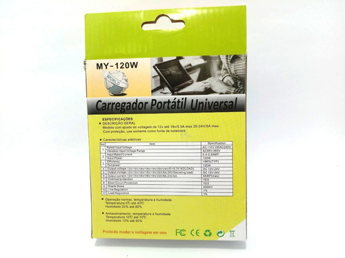 Fonte Carregador Universal Notebook Laptop C/nota Fiscal!
