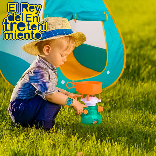 Imagen 7 de 7 de Juego Carpa Infantil De Camping 19pcs - El Rey