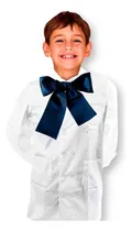 Comprar Túnica Escolar Cruzada Recta Unisex + Moña Talles Varios 