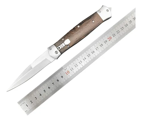 Cuchillo Stiletto Tactical Gear, Hoja Plegable Automática, C