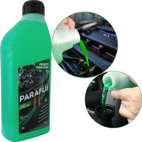 Aditivo Para Radiador Pronto Uso Paraflu 1l Long Life Verde