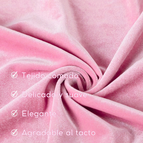4 Fundas Decorativas Para Cojín 45x45 Cm Tela Suede Sala Hab Rosa