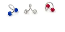 Comprar Piercing Espiral Twist Con Brillos