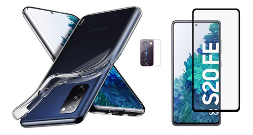 Funda Tpu + Vidrio + Cam  Para Samsung Galaxy S20 Fe