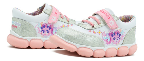 Tenis Distroller Para Niña Personaje Atole Suela Eva Plata