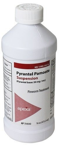 Apexa Pirantel Pamoato De Suspensión, 50 Mg / Ml, De 16 Onza