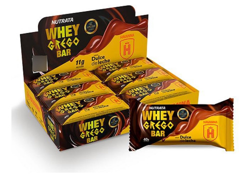 Whey Grego Bar Doce Leite Havanna 12un Nutrata