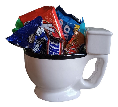 Arreglo De Regalo Combo Toilet Mug (taza + Chuches)