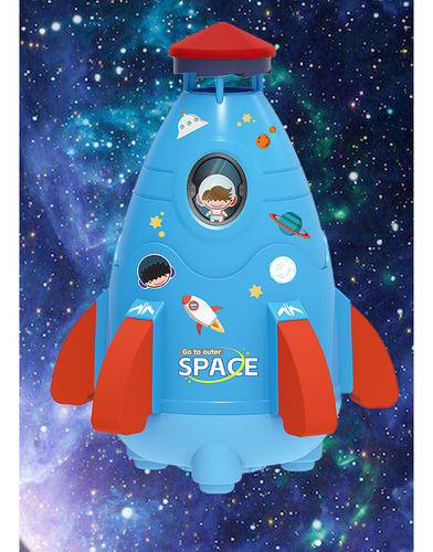Sprinkler Launcher Space Para Niños, Rotación De 360 Grados,