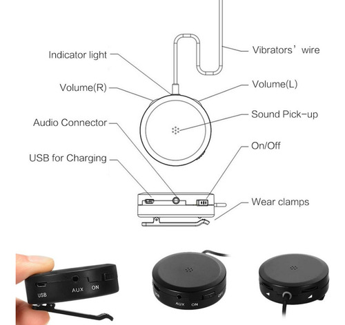 Auriculares Plegables Ip55, Auriculares Bonein Wire Pickup Y