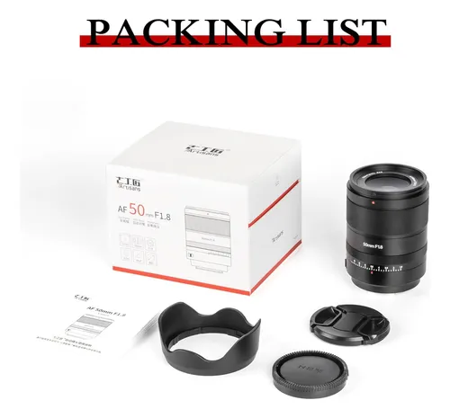 7artisans Af 50mm F1.8 Lente De Cámara Para Sony E Mount,...