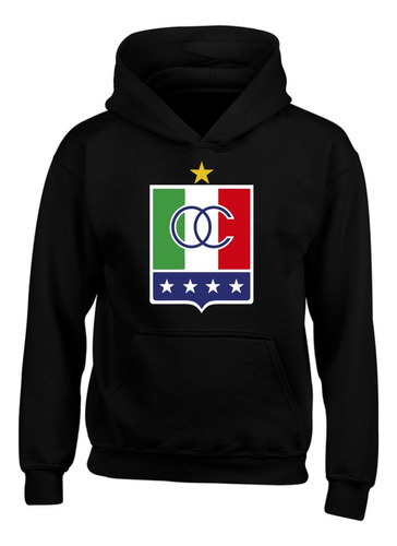 Buzo Once Caldas Saco Capota Hoodie Serie Black