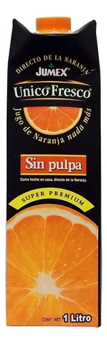 JUGO UNICOFRESCO NARANJA SIN PULPA 1 LTS.