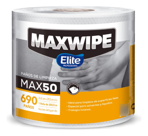 Elite Maxwipe Paños De Limpieza Max50 690 Unid