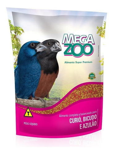 Ração Para Curió, Bicudo E Azulão Megazoo 350g