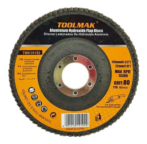 Pack 5 Disco Lijas Pulir Traslapado Laminados Madera Toolmak