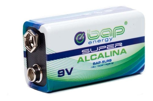 Bateria 9v Super Alcalina Bap Energy + Nf!