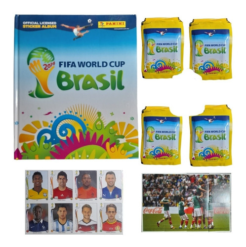 Álbum Estampas Pasta Dura Copa Brasil 2014 + 200 Sobres + Cc