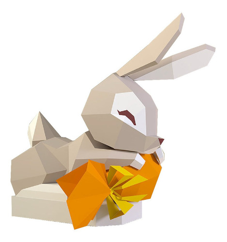 Conejo De Pascua Para Armar Papercraft Papiroflexia (pdf)