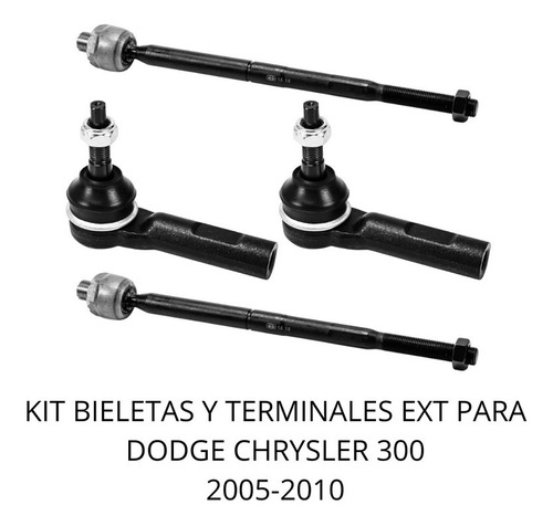 Kit Bieletas Y Terminales Ext Para Dodge Chrysler 300 05-10