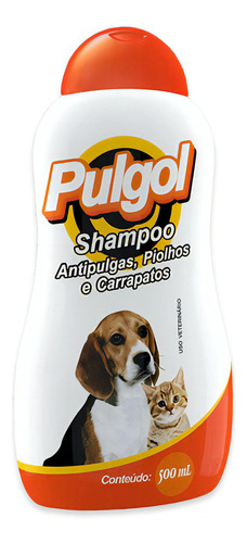 Pulgol Shampoo Antipulgas Piolhos E Carrapatos 500ml Vetbras