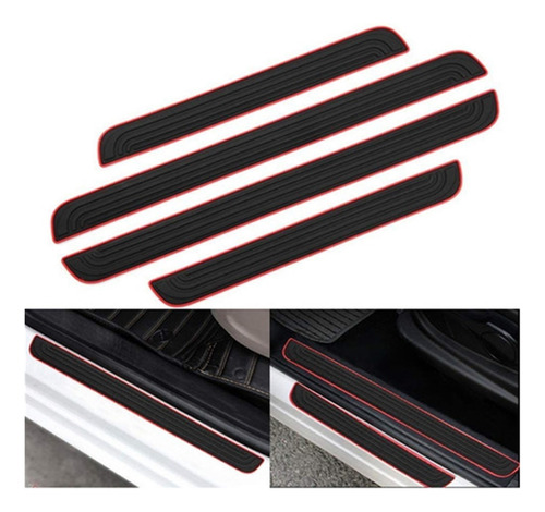 4pcs Protectores De Umbral De Puerta De Auto