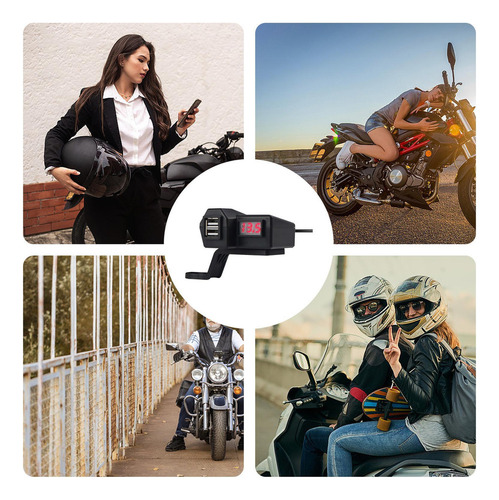 Adaptador De Corriente Para Motocicleta Puerto Usb Para Moto